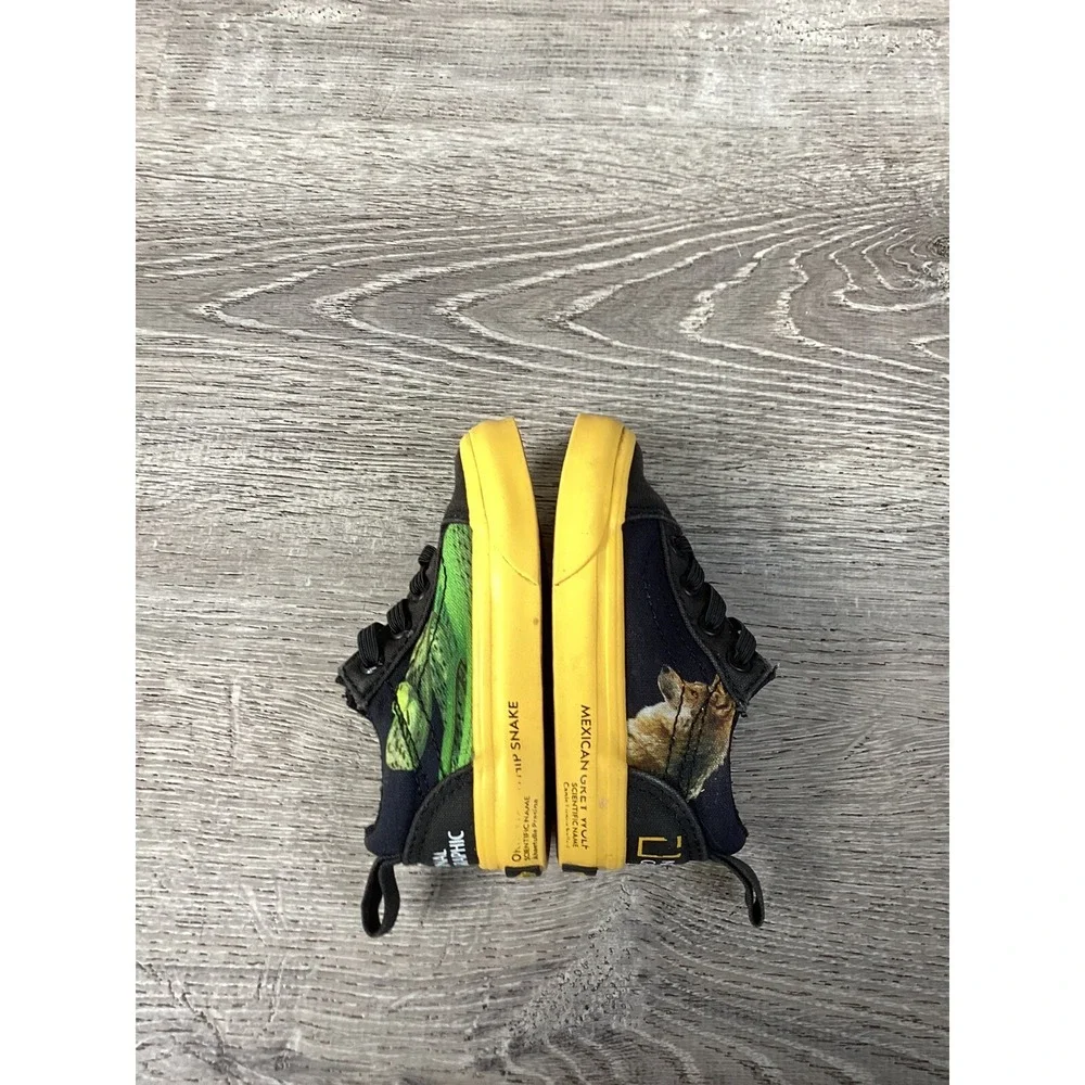 Vans X National Geographic Baby Size 4.5 Sneakers Photo Ark Frog Animal Shoes